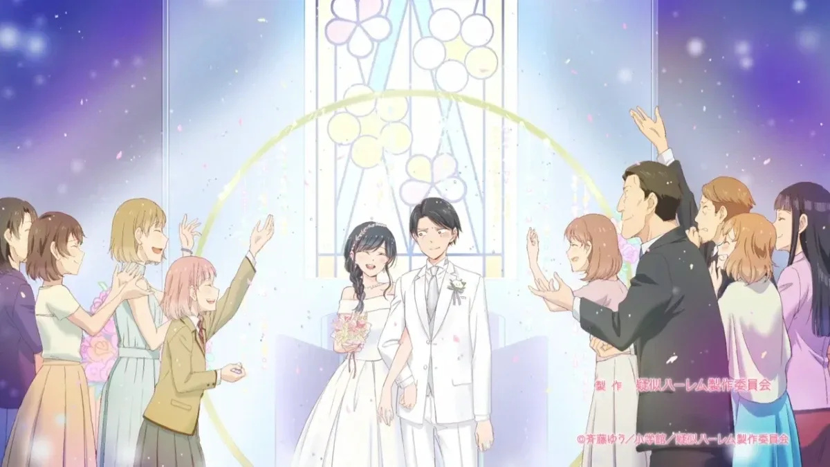 All those fake girlfriends, and he married the real one. Poetic, actually.